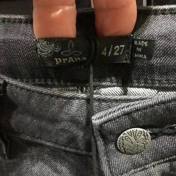 prAna Kara Jean Solid straight leg stretch,5 pocket,belt loop denim gray,organic - Picture 3 of 10